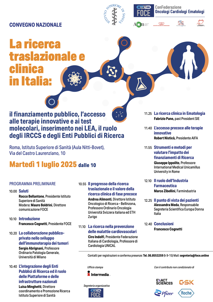 La ricerca traslazionale e clinica in Italia